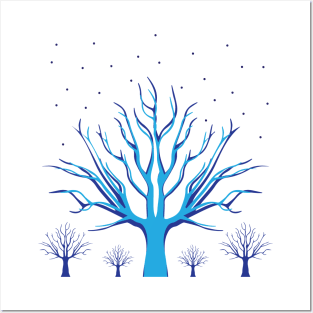 Blue Tree Posters and Art